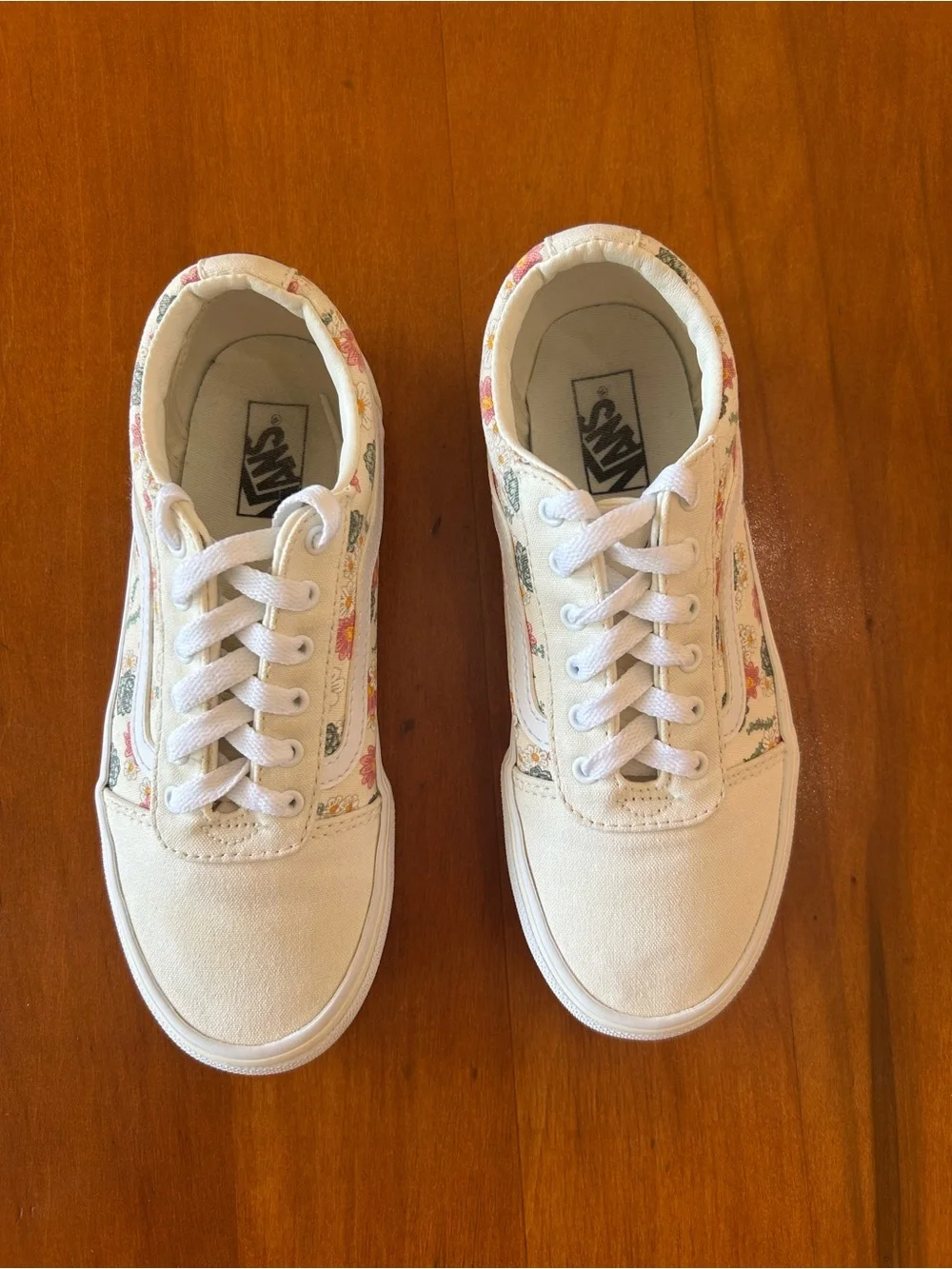 Vans Ward Desert Floral Marshmallow Low-Top Sneakers Youth 3